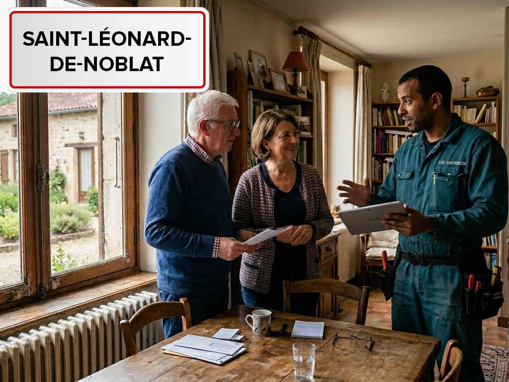 Installation de pompe à chaleur à Saint-Léonard-de-Noblat (87400) en Haute-Vienne